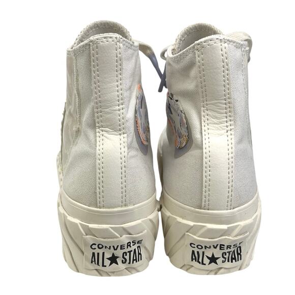 Converse Lift 2X Platform High We Are Stronger Together White Sneakers Shoes 9 - Picture 4 of 7